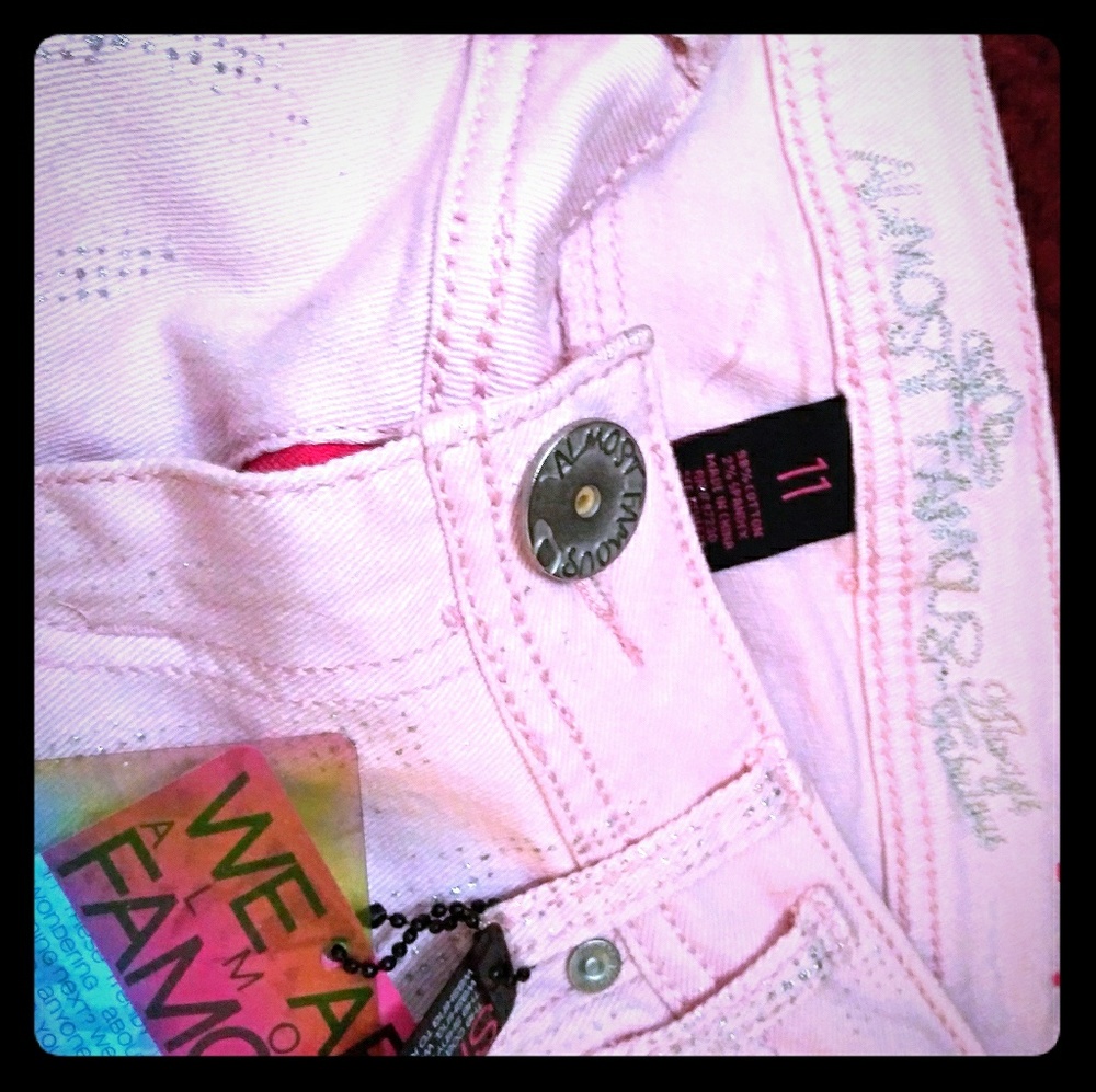 Pink bling jeans